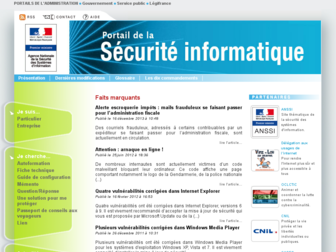 securite-informatique.gouv.fr website preview