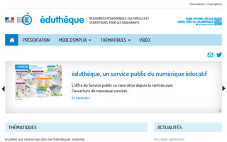 edutheque.fr website preview