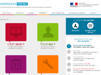 admission-postbac.fr website preview
