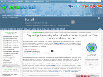 aquaportail.com website preview
