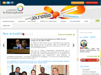jeunesse.francophonie.org website preview
