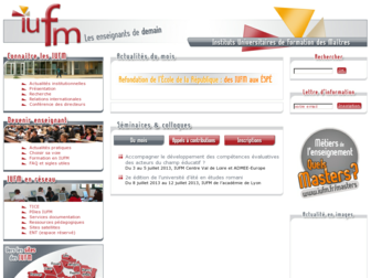 iufm.education.fr website preview