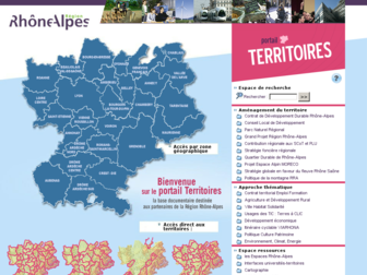 territoires.rhonealpes.fr website preview