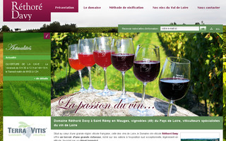 rethoredavy-vins-de-loire.com website preview