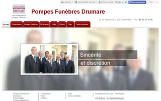 pompes-funebres-drumare.fr website preview