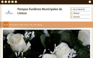 pompesfunebres-lisieux.fr website preview