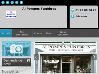 aj-pompes-funebres.fr website preview