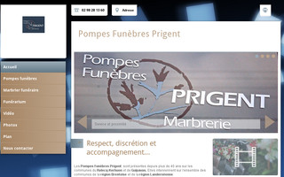pompes-funebres-prigent.fr website preview