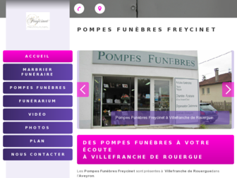 pompes-funebres-freycinet.fr website preview