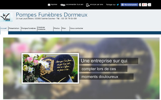 pompes-funebres-dormeux.fr website preview