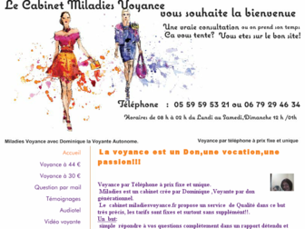 miladiesvoyance.fr website preview