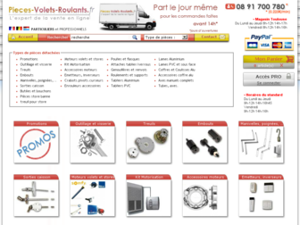 pieces-volets-roulants.fr website preview