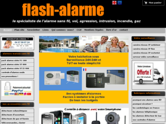 flash-alarme.com website preview