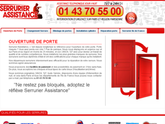 serrurierassistance.fr website preview