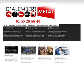 dalembert-metal.com website preview