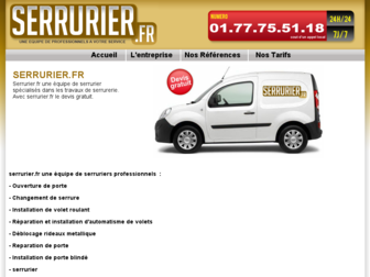 serrurier.fr website preview