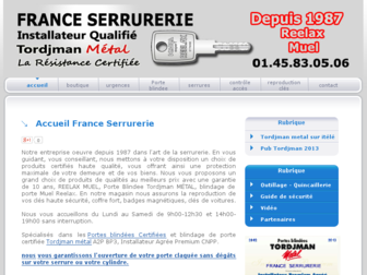 france-serrurerie.com website preview