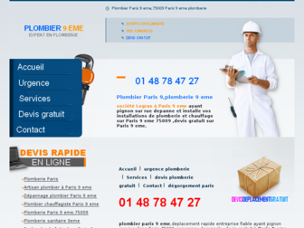 plomberieparis-9eme.fr website preview