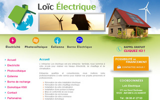 loic-electrique.com website preview