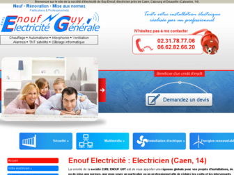 electricite-enouf.com website preview
