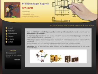 84depannagesexpress.fr website preview