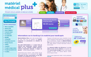 materiel-medical-plus.fr website preview