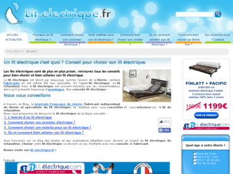 lit-electrique.fr website preview