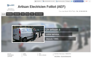 artisanelectricienfolliot.com website preview