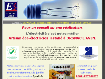 electriciret.fr website preview