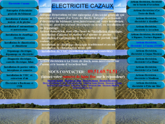 electricite.cazaux.free.fr website preview