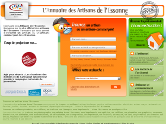 artisanat91.fr website preview