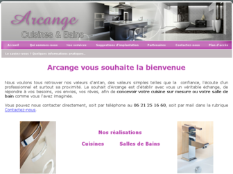 arcange-cuisines-bains.com website preview