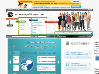 carrieres-publiques.com website preview