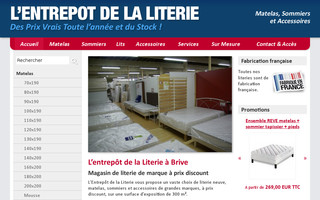 literie-brive.fr website preview
