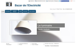bazar-electricite-paris.fr website preview