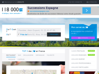 118000.fr website preview