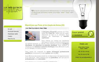 electricite-paris15.fr website preview