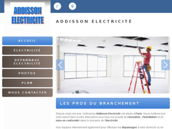 addissonelectricite.com website preview