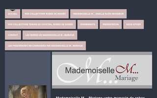 mademoisellem-mariage.com website preview
