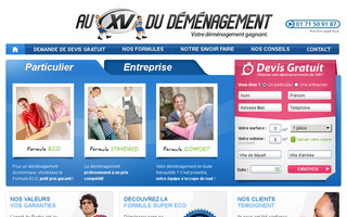demenagement-xv.fr website preview