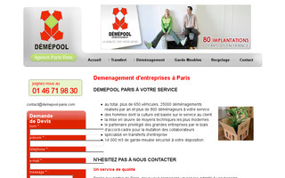 demepool-paris.com website preview