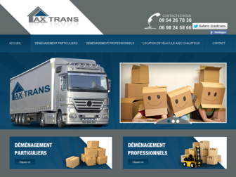 axtrans.fr website preview