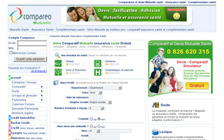 mutuelle.compareo.net website preview
