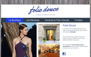 foliedoucelingerie.fr website preview