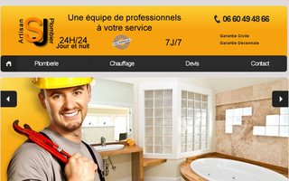 sj-plombier.fr website preview