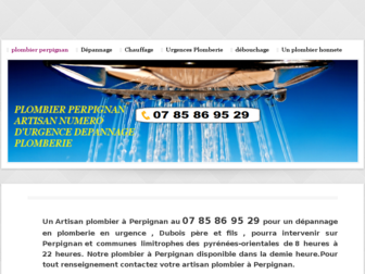 perpignanplombier.fr website preview