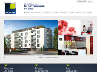 priams.fr website preview