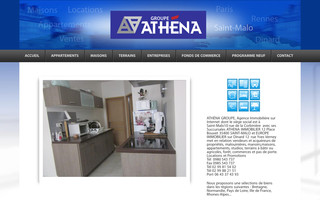 athenagroupe.fr website preview