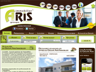 aris-groupe.com website preview