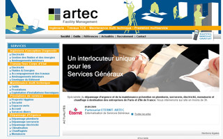 e-artec.fr website preview